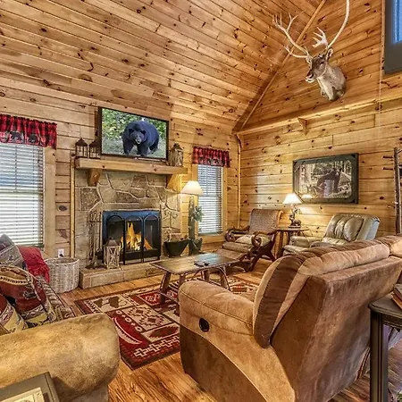 Minutes To Dollywood &The Island In Pigeon Forge Hot Tuboutdoor Firepitgas Grillindoor Fireplace